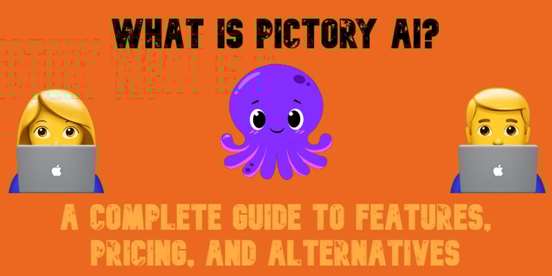 illustrative image with emojis for the QuillBot Review 2025 that answers: What is Pictory AI and how to use it